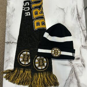 Boston Bruins Scarf & Beanie Set